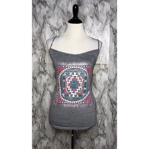 NWOT Plus Size Aztec Design  Spaghetti Tank Top